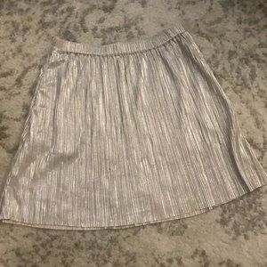 COPY - BGBGeneration Metallic Silver Skirt
